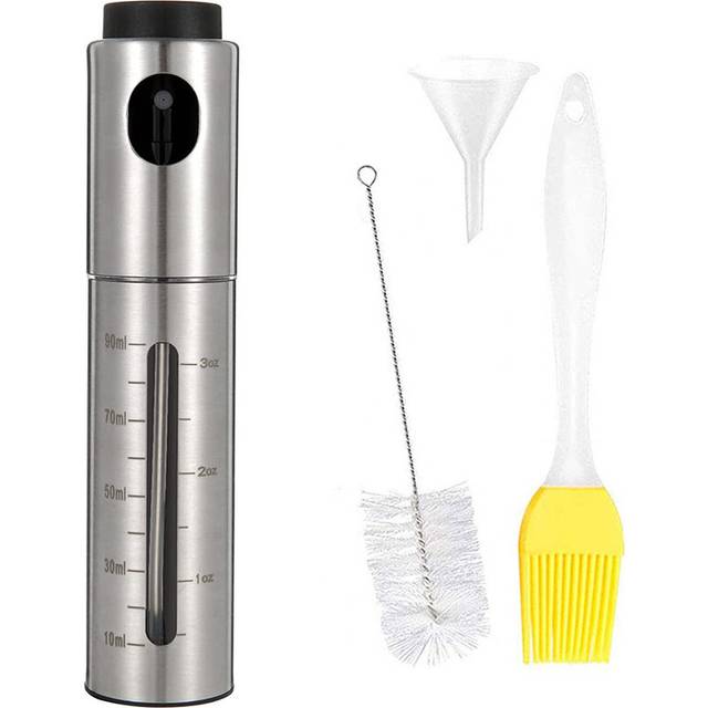 Reusable stainless steel kitchen sprayer for oil, vinegar, soy sauce, water and wine.