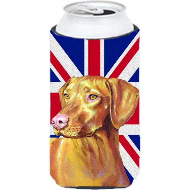 Vizsla with English Union Jack British Flag Tall Boy Beverage Insulator Hugger LH9477TBC