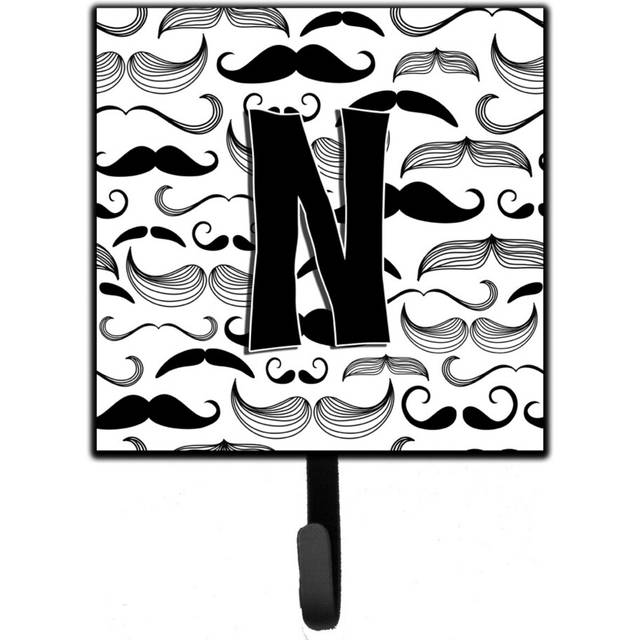 """""Caroline's Treasures CJ2009-NSH4 Letter N Moustache Initial Leash or Key Holder  Small  Multicolor"""""