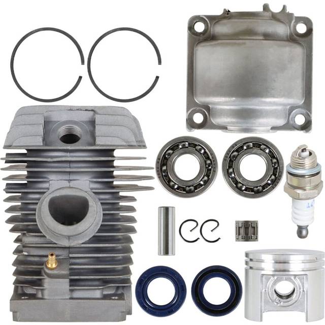 TINVHY MS210 Chainsaw 40MM Cylinder Piston Kit Replacement for Stihl MS210 021 11230201216 with Crank Bearing Oil Seals Needle Bearing Spark Plug
