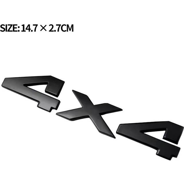 (black 14.7x2.7CM) 3D Car Stickers 4X4 Logo Emblem badge Metal Decal for JEEP Patriot Wrangler