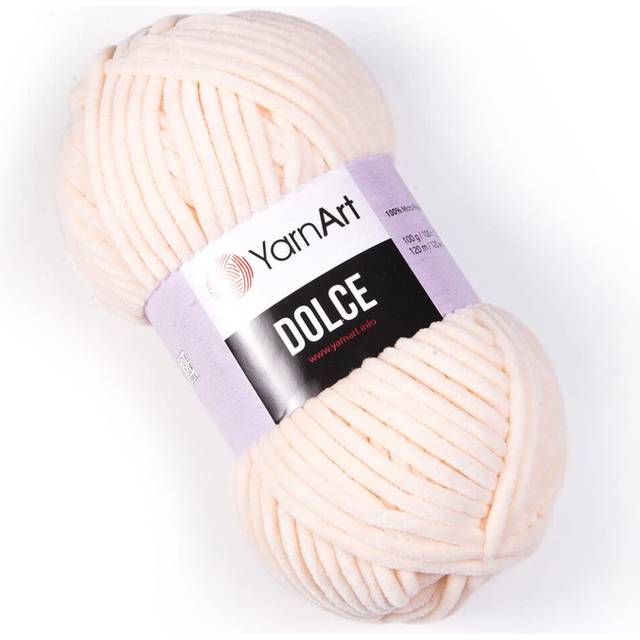 Yarn Art Dolce Yarn 100% MicroPolyester Velvet Blanket Amigurumi Super Bulky :6 Baby Chenille Yarn 1 Skein  779-NUDE
