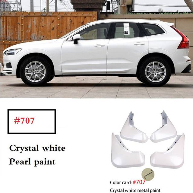 (crystal white) MudFlaps For VOLVO XC60 2018-2024 Mudguards blue white grey brown Splash