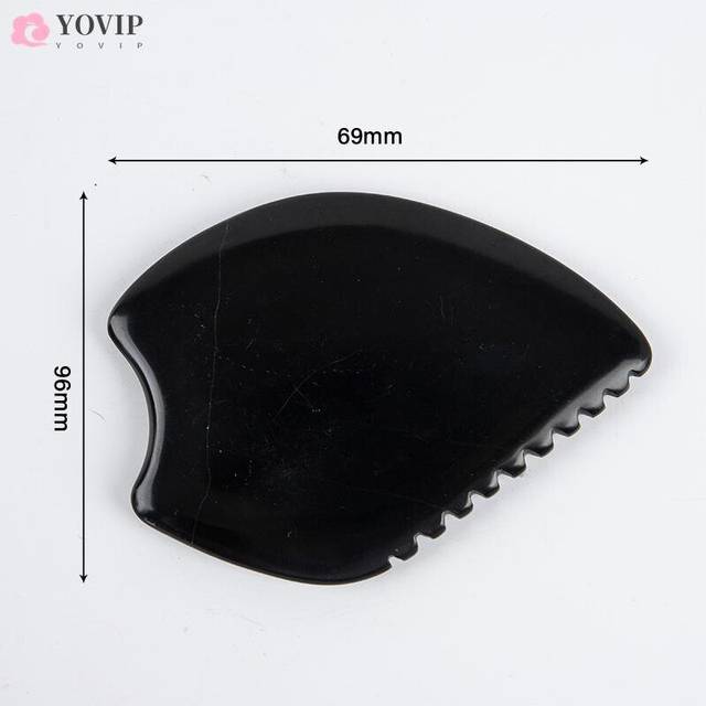 1PC Natural Jade Face Gua Sha Tool Massager Head Comb Body Health Massage Scraper Body Health Massage Scraper Face Eye Care