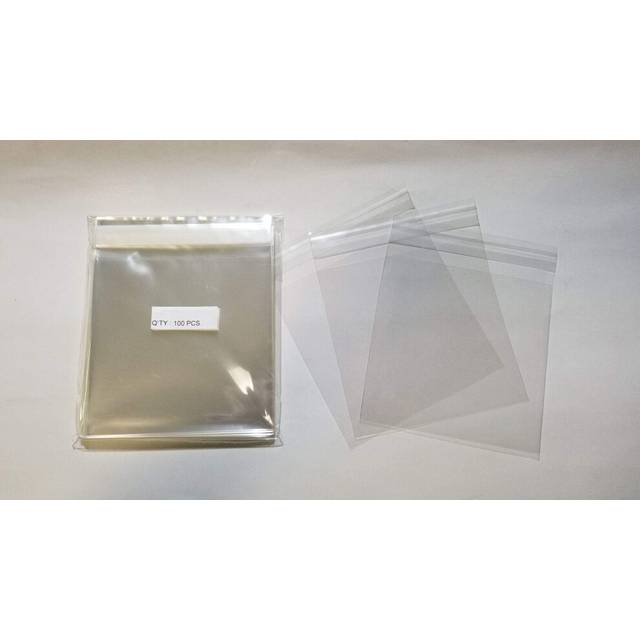 500 Pcs 5 3/16 X 5 1/16 Clear Resealable Cell/Cellophane Bags Good for 5x5 Square Card