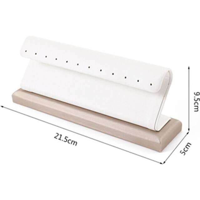 (a-White Z stand) Drop Earrings Hanging Display Stand Rack Organizer Jewelry Counter Ear Studs Holder Tray Shop Stall Presentation Window Showcase