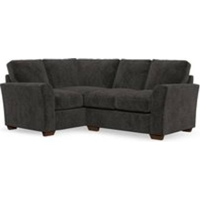 Lena Small Corner Sofa - Luxury Chenille Charcoal