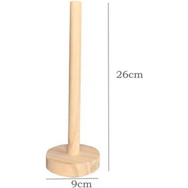 (a-STYLE 2) Hair Tie Ring Desktop Display Stand Wood Display Stand Jewelry Hanging Organizer Women Home Store Decor