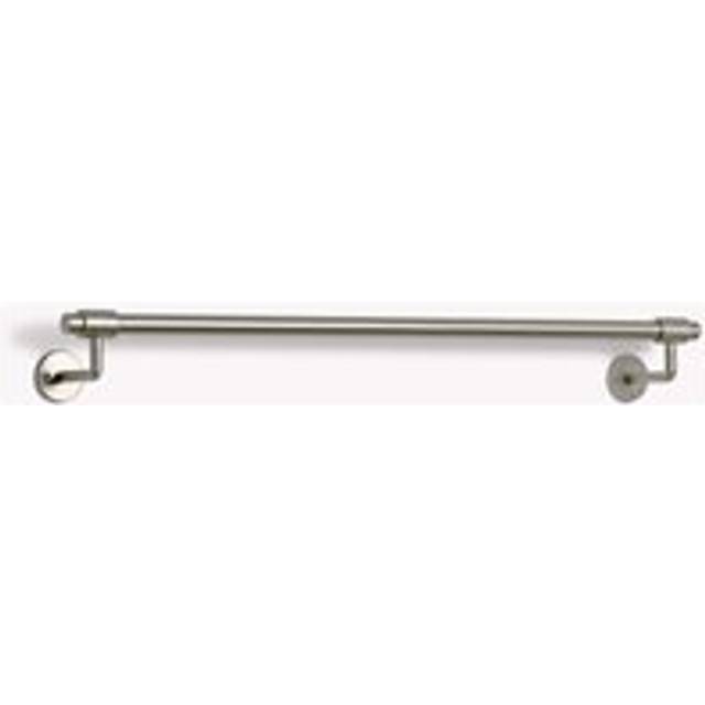 Garden Trading - Novello Brushed Nickel Bathroom Large Metal Towel Rail Bar Holder Silver Pewter