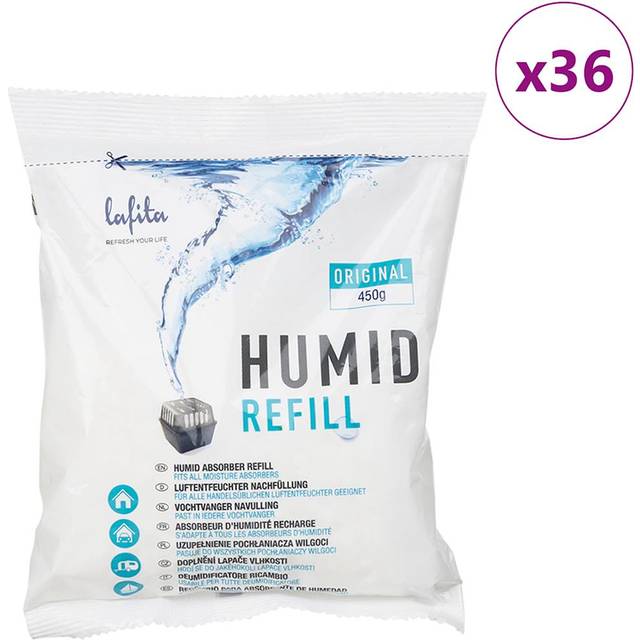 vidaXL Moisture Absorber Refills 36 pcs 450 g