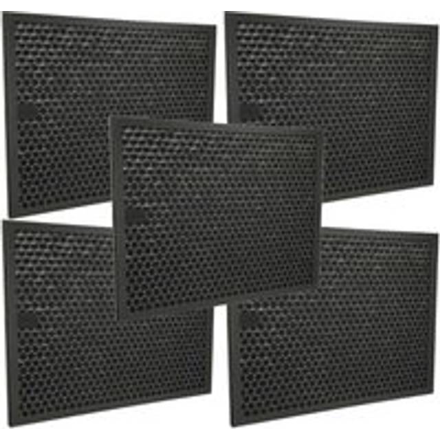 Vhbw - 5x Activated Carbon Filter compatible with Philips AC4550/10, AC3256/10, AC3259/10 Air Purifier - Air Filter Black