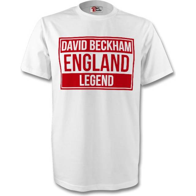 David Beckham England Legend Tee (white) Men's Polyester Made By: Gildan