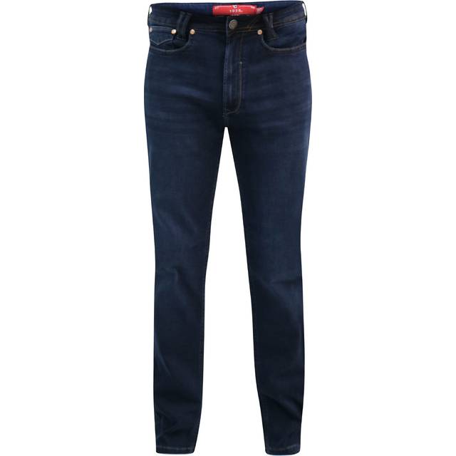 (32L, Dark Navy Wash) D555 Mens Springfield Stretch Jeans