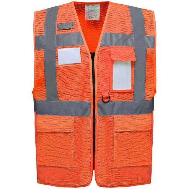(3XL, Orange) Yoko Unisex Adult Hi-Vis Vest