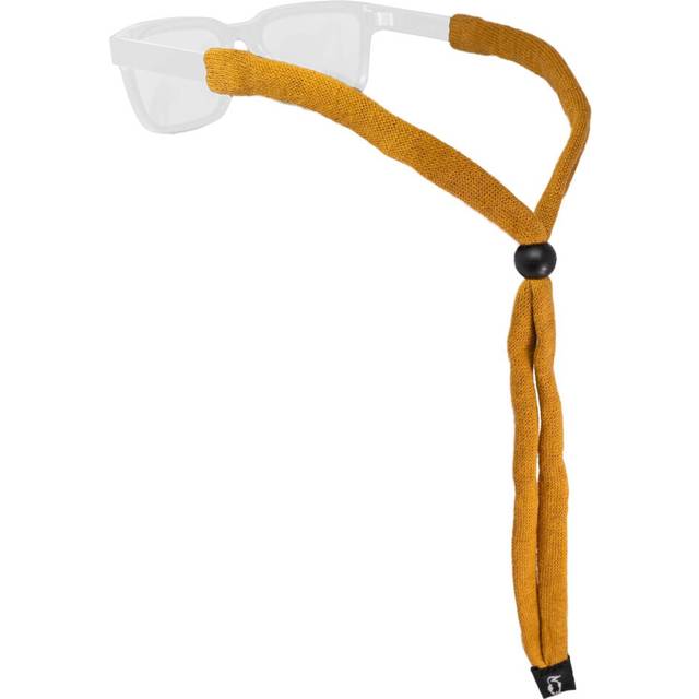 Chums Original Cotton Retainer - Unisex Eyewear Keeper for Sunglasses & Glasses - Adjustable Fit  Washable & Made in USA (Camel) Standard Size
