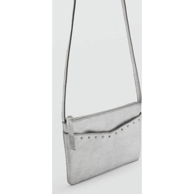 Metallic-effect clutch silver - Kids - One size - MANGO KIDS - Silver - U