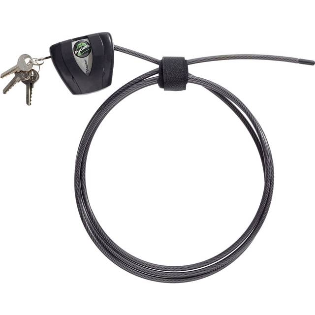 Master Lock 1,8m long x 5mm diameter Python adjustable locking cable; black