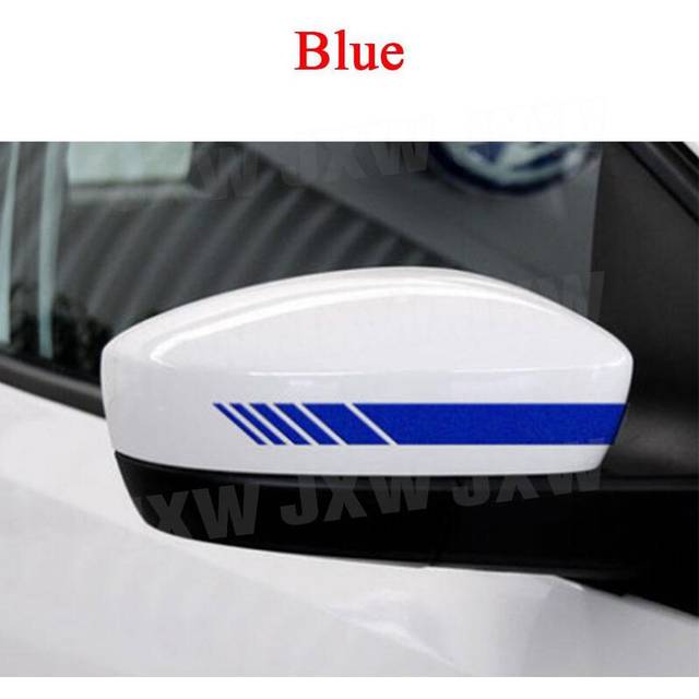 (Blue) Universal Auto Car Sticker Non Fading Fashion Color Stripe Car Sticker