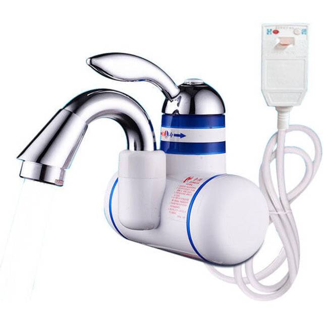 (Side the Influent) 3 Seconds Instant Electric Shower Water Heater Tankless Faucet Bathroo Wate