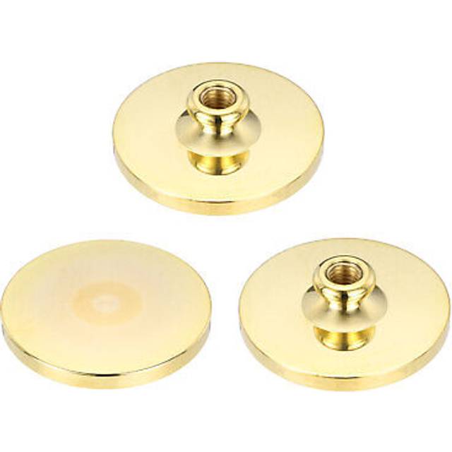 50mm Blank Wax Seal Stamp, 3 Pack Round Sealing Wax Stamp Vintage Brass Head