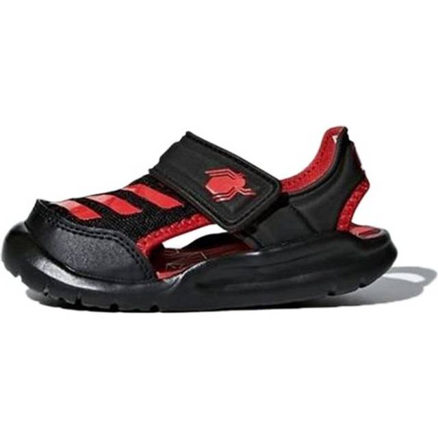 (TD) adidas Fortaswim I Non-Slip Casual Black Red Sandals 'Black Red' AC8420 - Black/Red - 6.5K