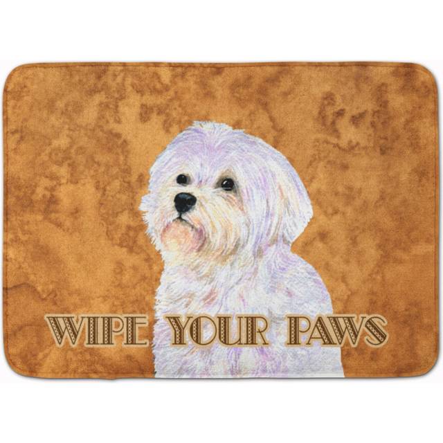 Caroline's Treasures Puppy Cut Maltese Wipe your Paws Floor Mat  19 x 27  Multicolor