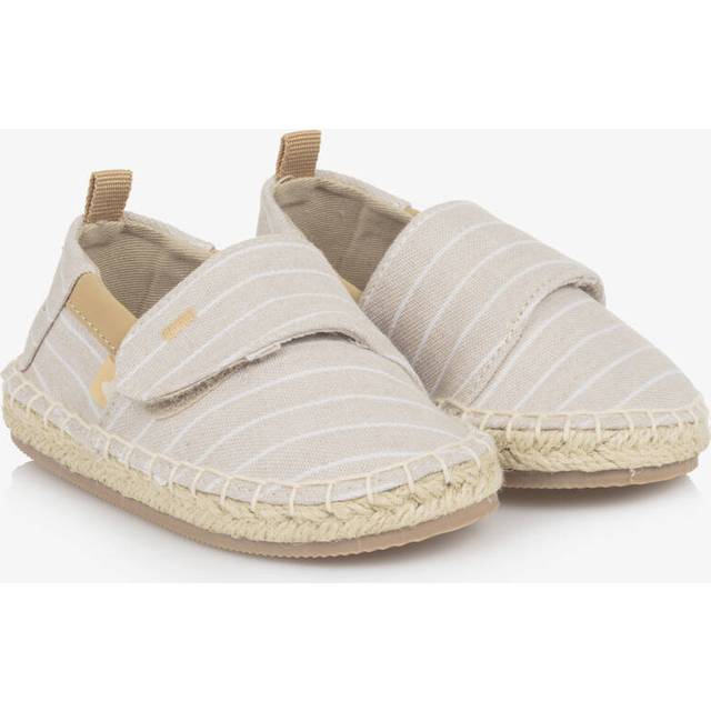 Mayoral Boys Beige Cotton & Linen Espadrilles - 20