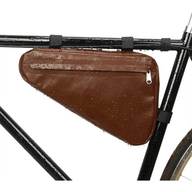 (Brown) Bicycle Rainproof MTB Road Frame Triangle Waterproof Caulking Bag