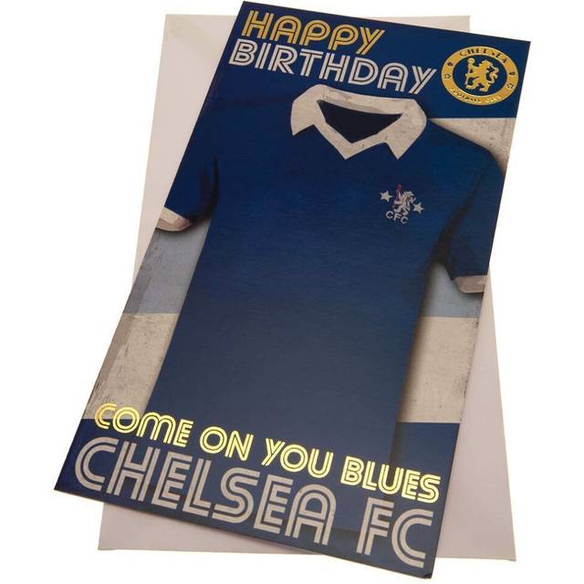 Chelsea Fc Retro Shirt Birthday Card