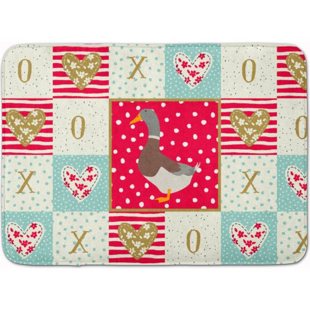 """""""""Caroline's Treasures Saxony Sachsenente Duck Love Machine Washable Memory Foam Mat doormats  Multicolor"""""""""