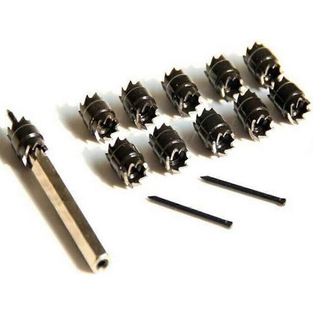 (As show, One size) 100% New Upgraded 13pcs High Speed Steel Spot Weld Cutter Drill Bit Set for Removing Welded Panels without Distortion