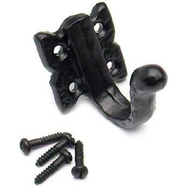Black Antique Single Robe Wall Hook Classic Design Hats Coats Robes Jackets Home