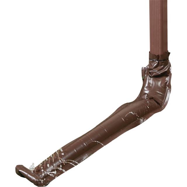Vinyl Downspout GutterDrain Extension  46    Long  Brown