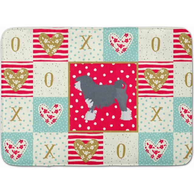 """""""""Caroline's Treasures Lowchen Little Lion Dog #1 Love Machine Washable Memory Foam Mat doormats  Multicolor"""""""""