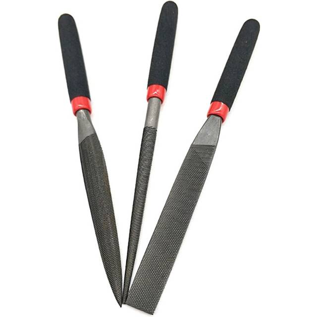 Small Steel Files Needle File Flat for Stone Glass Metal Carving Craft Filing Woodworking Hand Tool