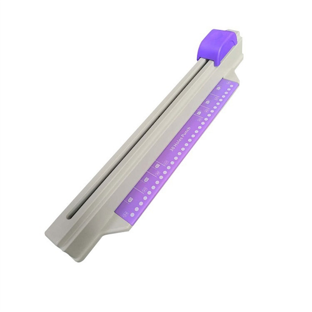 30 Holes Puncher Sliding Light Duty Paper Punch A4 B5 A5 A7 B7 A6 B6 Capacity 5 Sheets Hole