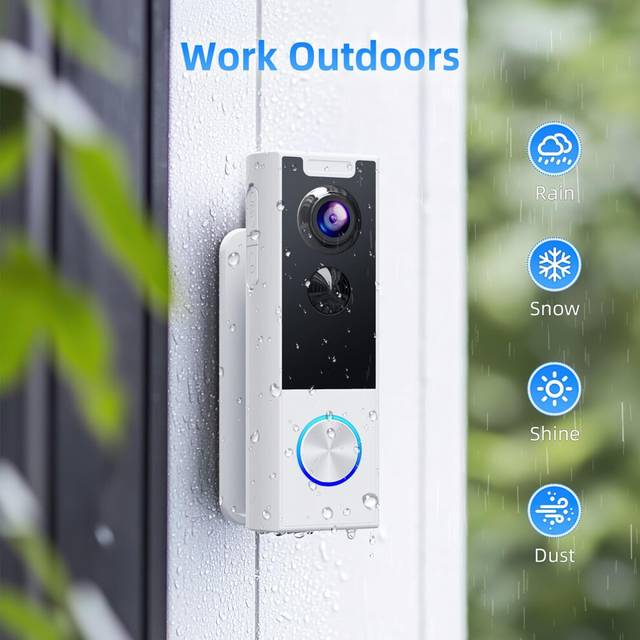 XTU Wireless Video Doorbell No Subscription-2K HD Security Doorbell