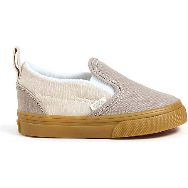 Vans Toddler Slip-On V Trainers - Beige, Beige, Size 7 Younger