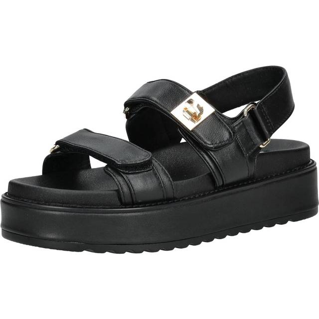Steve Madden för kvinnor. SM11003458 Bigmona sandaler svart (39), Hud, 3 till 5 cm, Spänne, Casual - Svart, Läder (39)