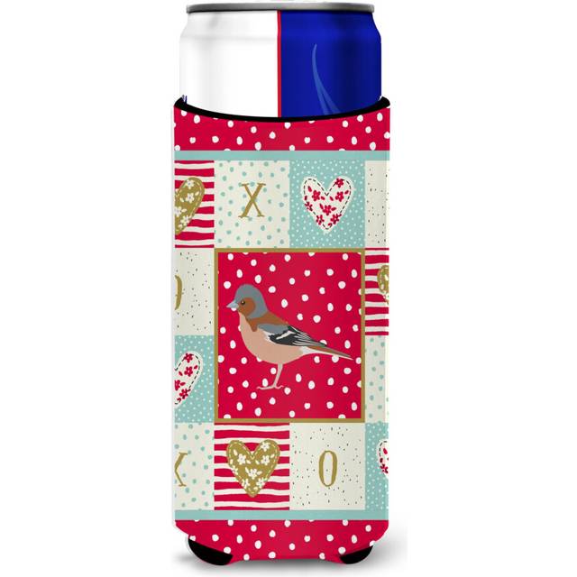 Caroline's Treasures CK5511MUK Finch Love Michelob Ultra Hugger for slim cans cold-beverage-koozies  Multicolor