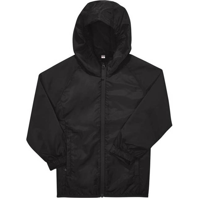 (7-8 Years, Black) B&C Childrens/Kids #Reset Windbreaker