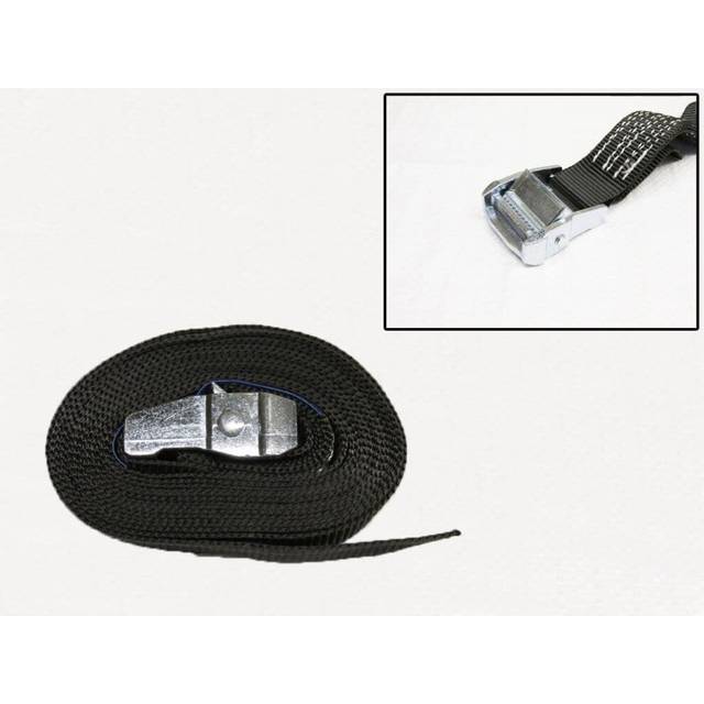Cambuckle Tie Down Straps Black 35MM 700KG 5M (Lashing Strap Secure Hold Cam)