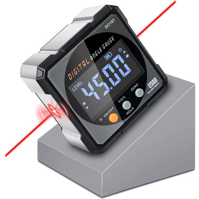 LLhappy-Digital Angle Finder with Electronic,Square Inclinometer Backlight,Miter Protractor,Woodworking Measuring Tool