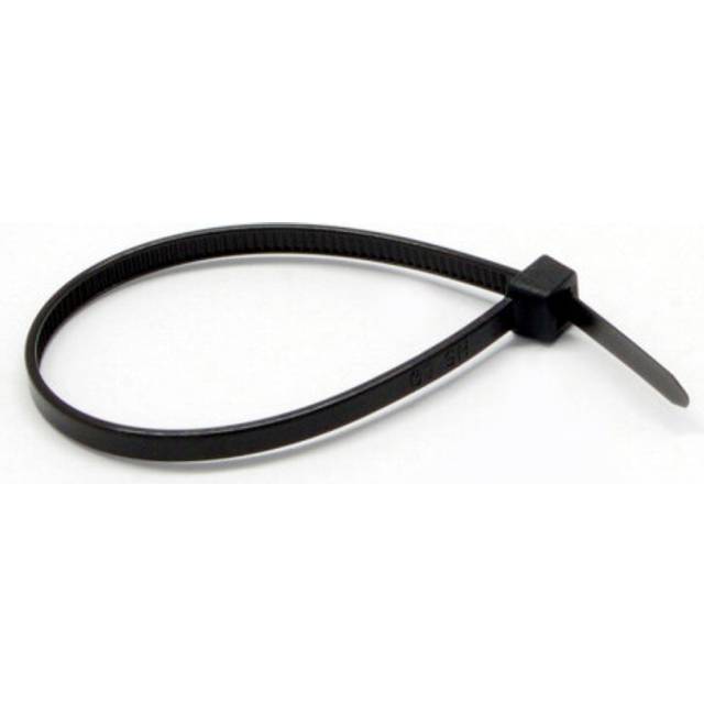 6 Inch Nylon Cable Ties  18 Lbs. (8 Kg) Weight Limit Tensile Strength  100 Pack Self Locking Cable Zip Ties  CableWholesale  Black