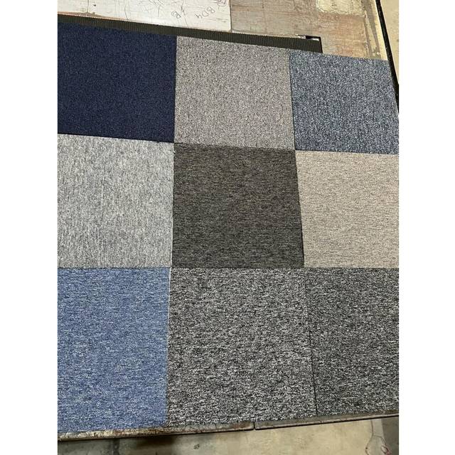 12 x Mixed Random Colour Carpet Tiles (40cm x 40cm) Heavy Duty Home Commercial Retail Office Shop Premium Flooring Rugs