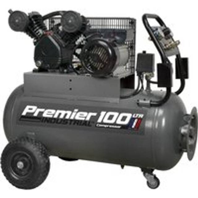 Sealey SAC3103B Air Compressor 100L Belt Drive 3hp with Front Control Panel