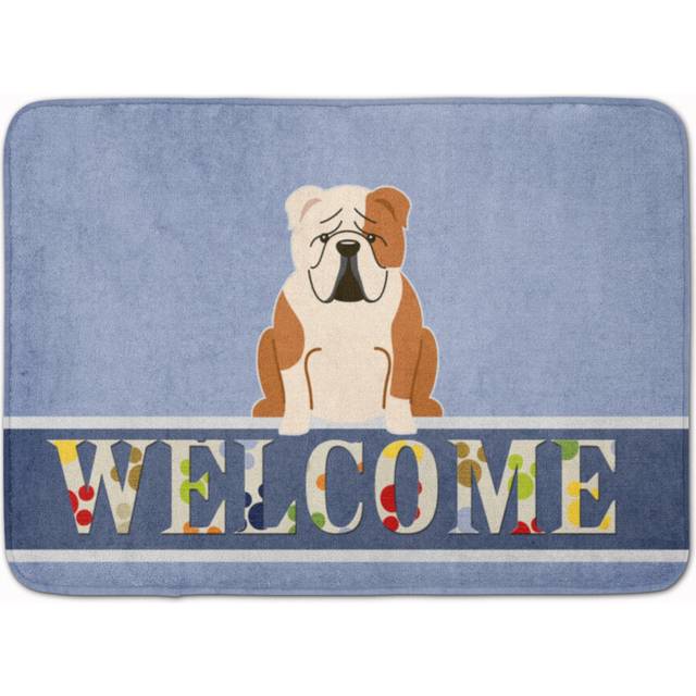Caroline's Treasures English Bulldog Fawn Welcome Floor Mat  19 x 27  Multicolor