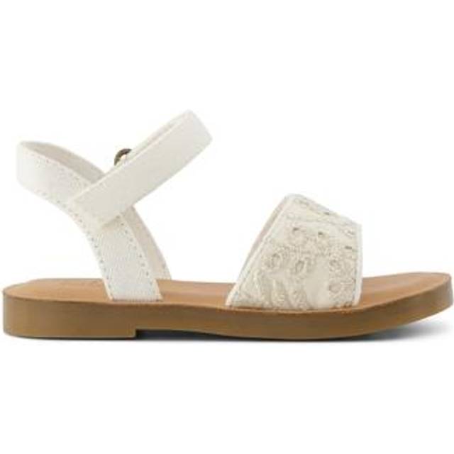 TOMS Kids Remi Sandal - Beige Botanical Eyelet, Size 7