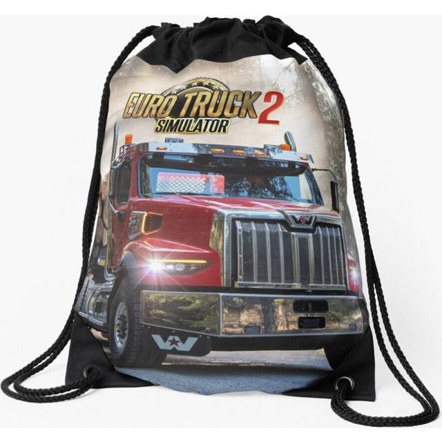 Drawstring Bag Euro Truck Simulator 2 Merch Sport Gym Shoe Backpack