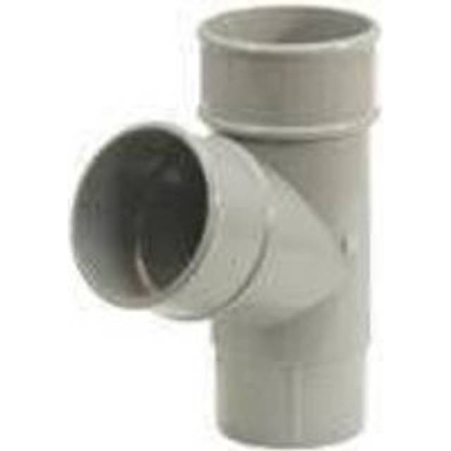 FloPlast Mini Gutter Pipe Branch - 67.5 Degree x 50mm Grey